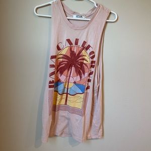 Letluv anthropologie California graphic muscle tshirt s